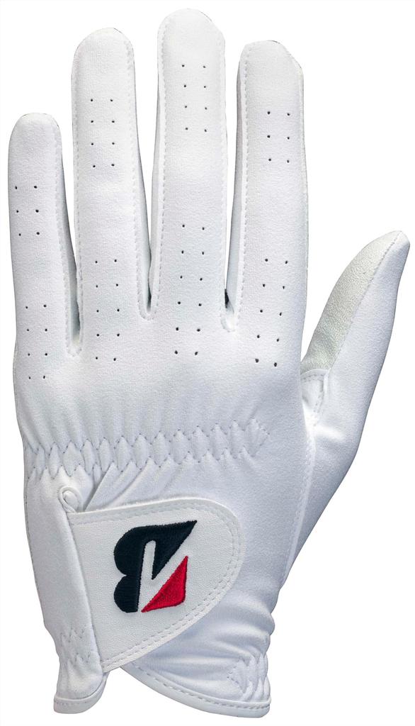 BRIDGESTONE TOUR NANO Golf GL2509WH21 Glove, White, 21cm, Men's,