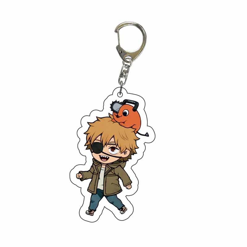 Makima Chainsaw Man Acrylic Double Sided Keychain Pendant Keyring Anime Merchandise Gift Cosplay Accessory Figure Comic Manga