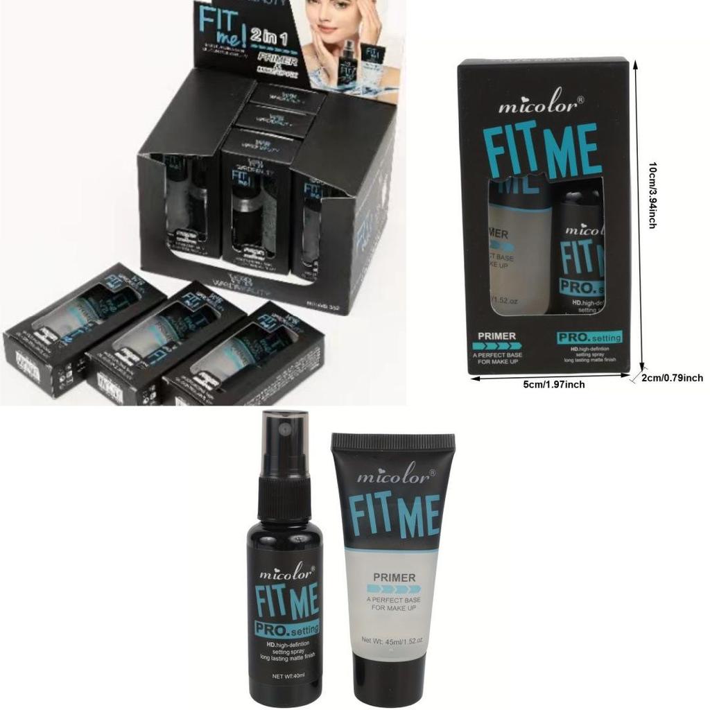 2-in-1 Cross-Border Primer & Setting Spray: Long-Lasting, Quick-Dry, Moisturizing Makeup Base