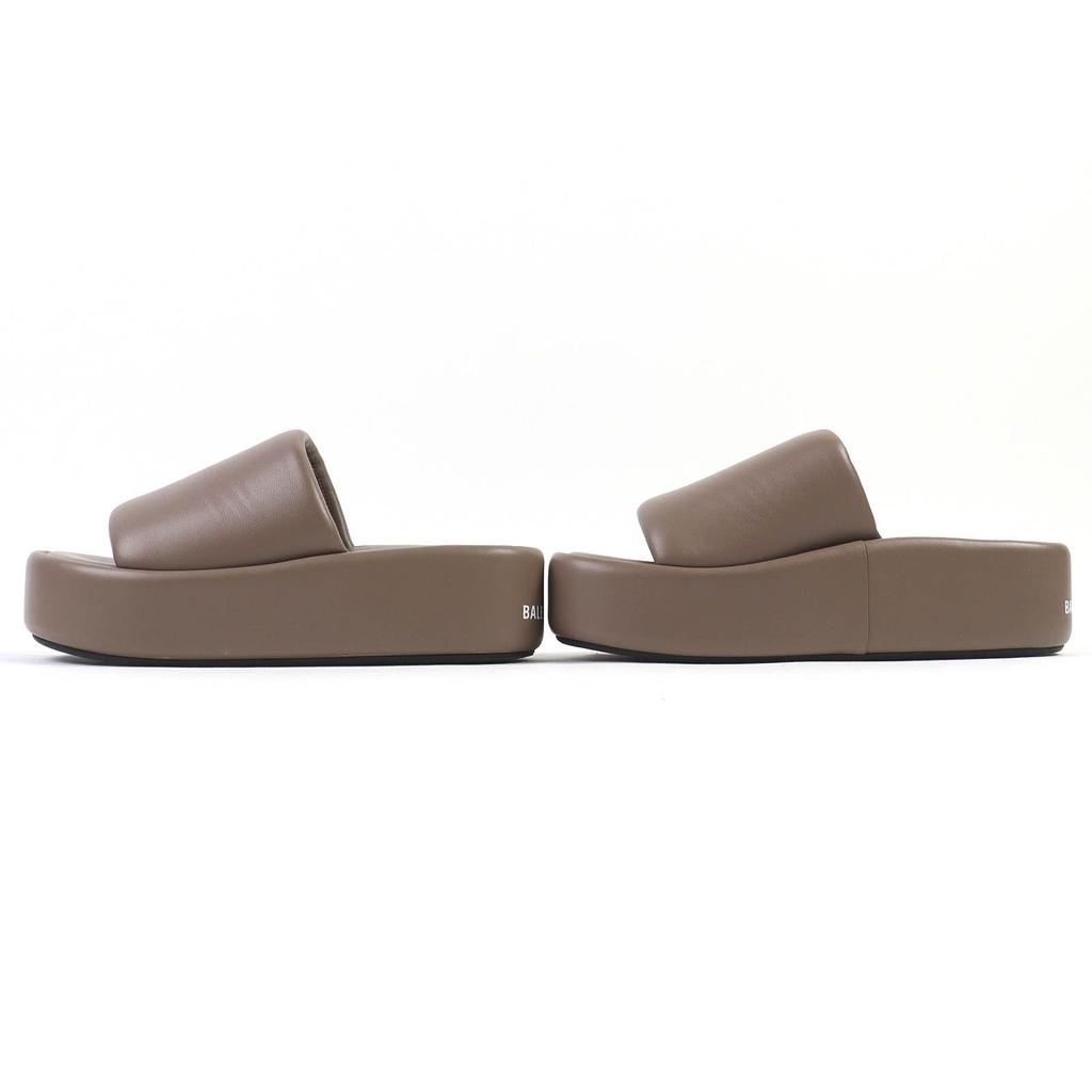 Excellent BALENCIAGA Sandals Logo Platform Sandals with Thick Soles 37 656960 Used