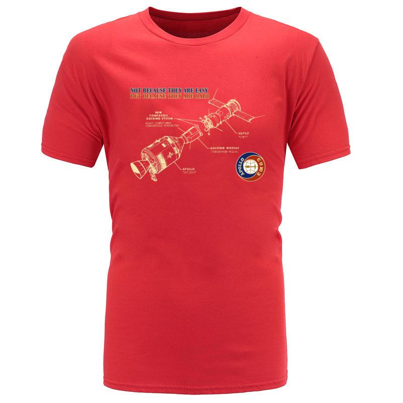 Apollo Soyuz Ship Fashionable Leisure T Shirt Round Neck Cotton Short Sleeve Tops Shirts for Unisex Top Tshirts SummerAutumn S
