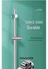Adjustable 304 Stainless Steel Shower Head Holder & Storage Rack