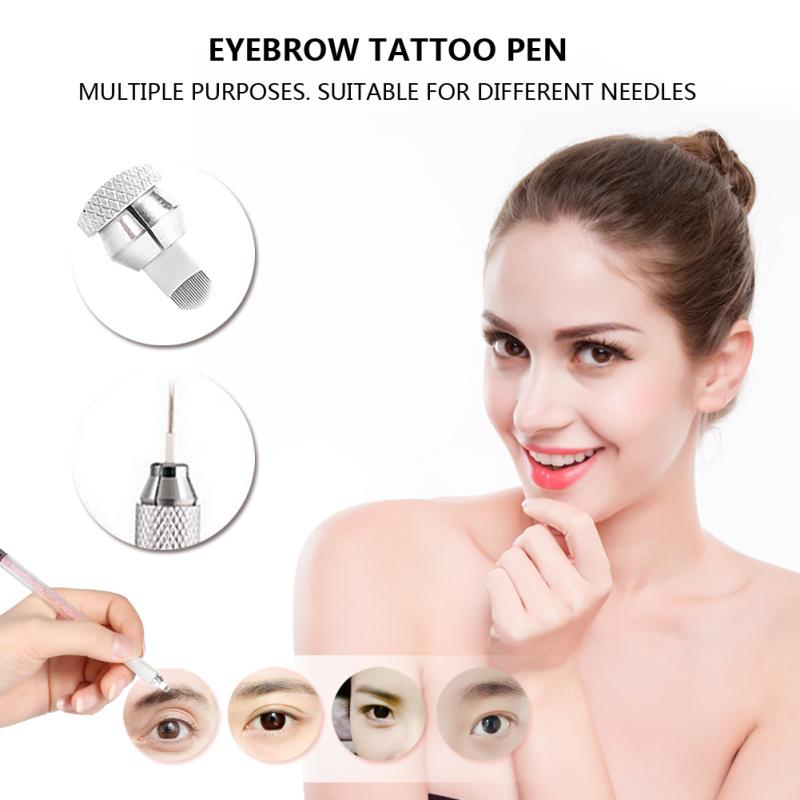 Eyebrow Lip Tattoo Pen Permanent Makeup Practice Kit with 10pcs 18U ...