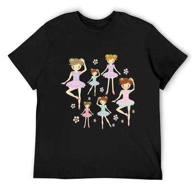 Ensemble Jolie Petite Ballerine T-shirt vêtements homme graphiques fans de sport t-shirts homme graphique