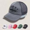 Baseballové kšiltovky s výšivkou písmen Nové Unisex Hip Hop Prodyšné Osobní Sluneční clona Síťované Všestranné Street Fashion Trucker Čepice