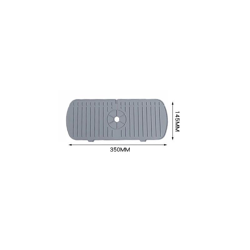 Kitchen Faucet Splash Pad Silicone Sink Faucet Splash Guard Mat Sponge Drain Anti Slip Rack for Bathroom Kitchenware Storage