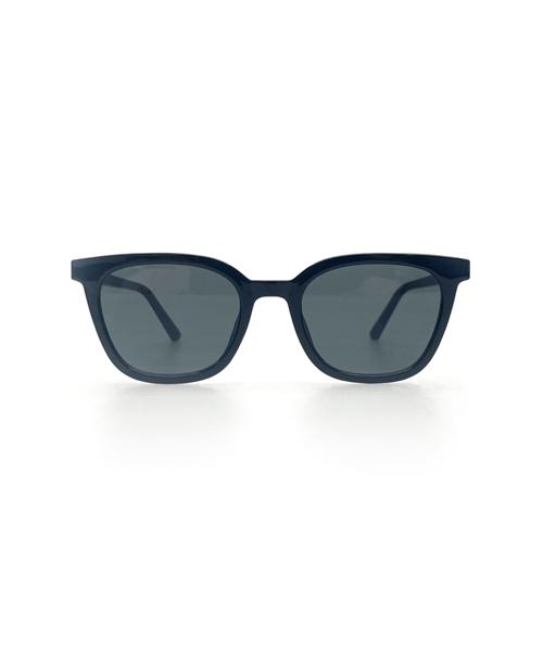 KOLEAT Men Layered Horn-Rimmed Plain Black Uv Protection Sunglasses [Mgabk]