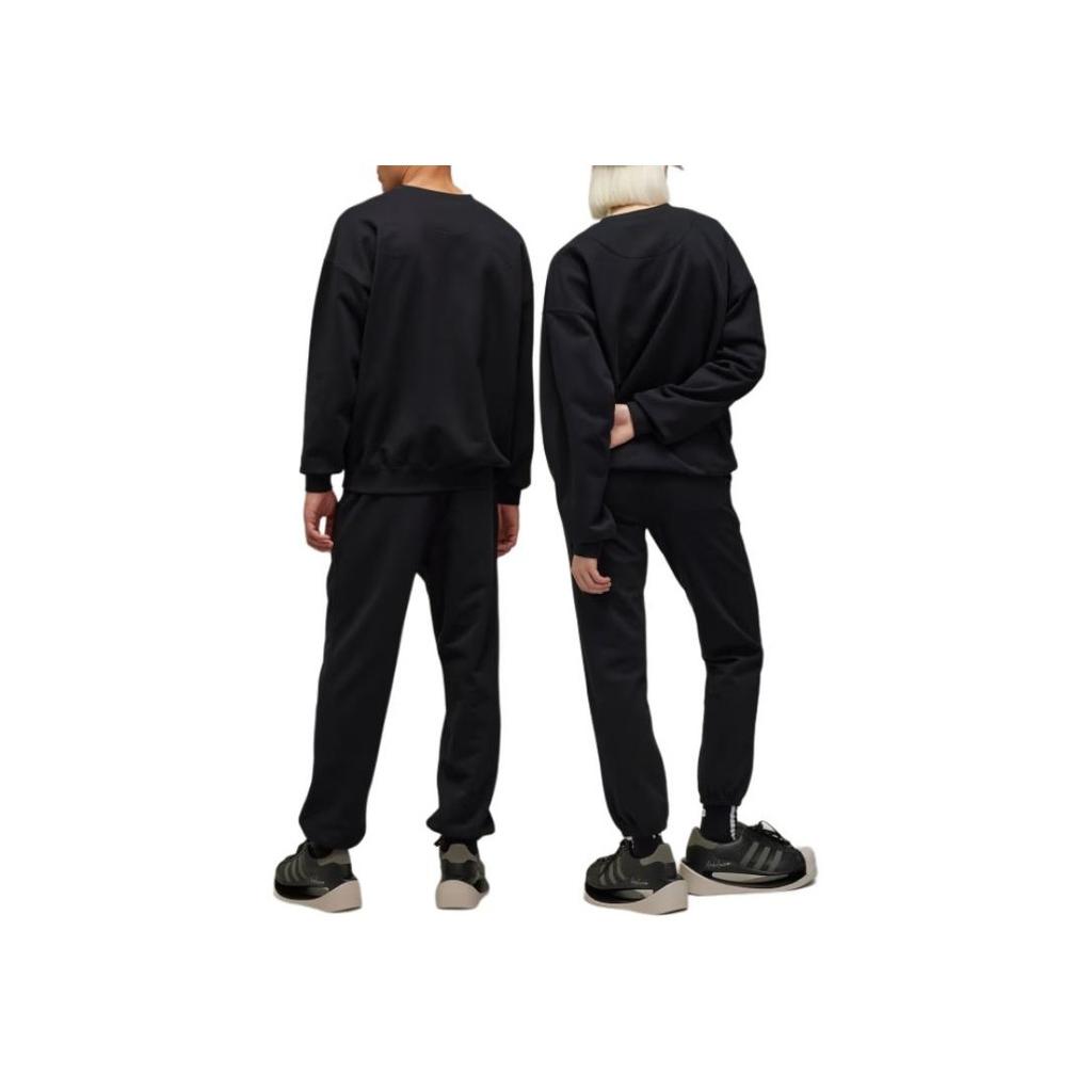 Y-3 Brushed Terry Track Pants High Waist Knit Joggers Unisex Bottoms Black IW0074