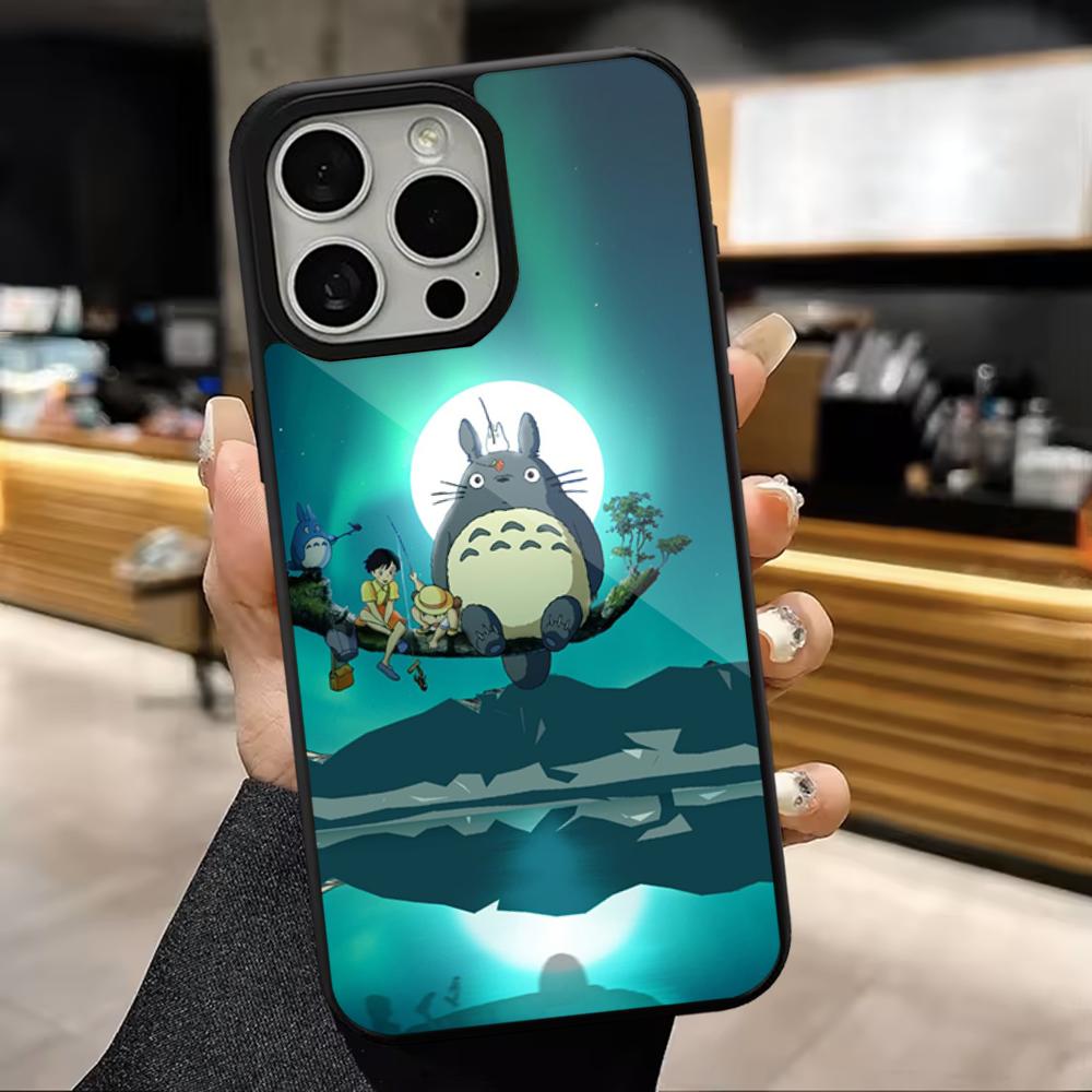 Anime T-Totoro-ES Cute Phone Case For iPhone 16,15,14,13,12,11,Pro,Max,Plus,Mini,Magsafe,Magnetic Wireless Charging Case