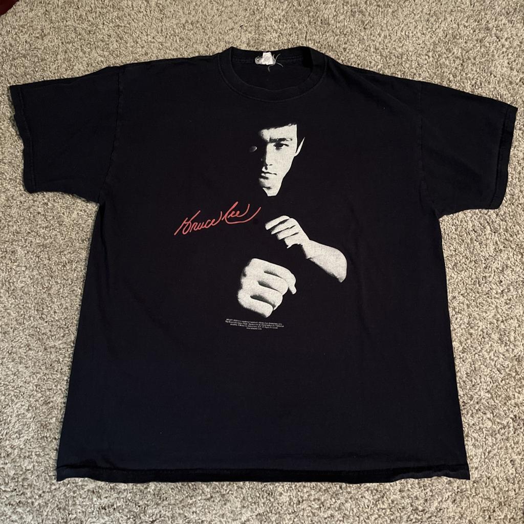 Vintage Offizielles Bruce Lee Film Promo Grafik T-Shirt Herren Größe Groß L Unisex T-Shirt
