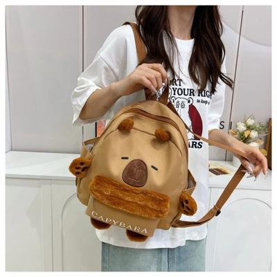 Mode Cartoon Schultern Tasche Meerschweinchen Plüsch Tasche Capybara Plüsch Tasche paar Tiere Tasche Rucksäcke Handtasche