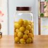 ZISIZ Large Capacity Spiral Lid Glass Storage Jar