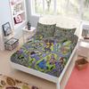Jurassic Dinosaurs Children Fitted Sheet Set King Queen Double Full Size Bed Linen Set
