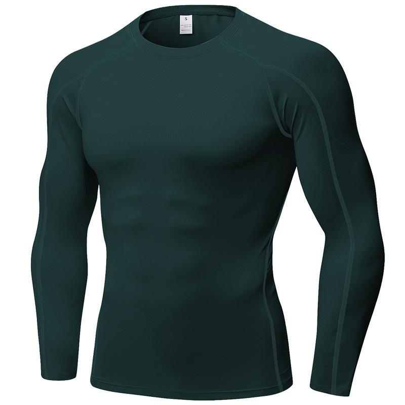 Men's PRO Quick-Dry Long Sleeve Sports Tights for Running, Training, and Basketball