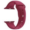 Sport Buckle Silicone Bracelet - MY-MONTRE - Pomegranate - Compatible Apple Watch 38/40/41mm - Red - Length 230mm