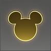 Husă pentru iPhone Neon Yellowpop Disney Mickey Oglindă Aurie