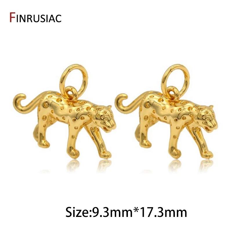 2026 New Designer Gold Plated Leopard Shape Pendants Charms Jewelry Making DIY Creative Bracelets Necklaces Pendant Accessories