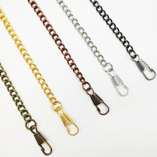 2Pcs Men Pocket Watch Chain Heavy Duty Lightweight Vintage Alloy Clip-on Pocket Watch Chain Fashion Jewelry Replacement Accessory