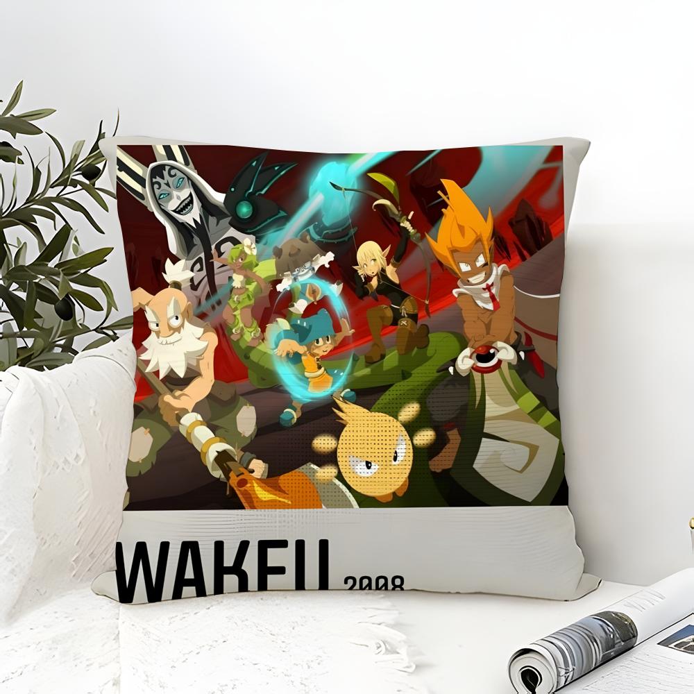 Internet Mmorpg Game W-Wakfu 1 Pillow Case Linen Pillow Case Sofa Home Decor Cushion Cover Cushion Cove