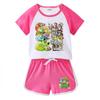 Kids' Summer Color Block Sports Set: Baby Shorts & Short Sleeve T-shirt