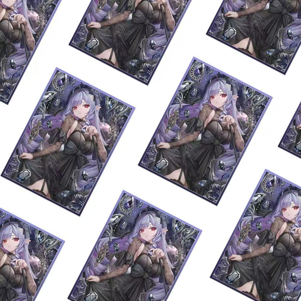 Zenless Zone Zero Vivian Card Sleeves 67x92mm Trading Card Sleeves Laser Animation PTCG 60 Sleeves