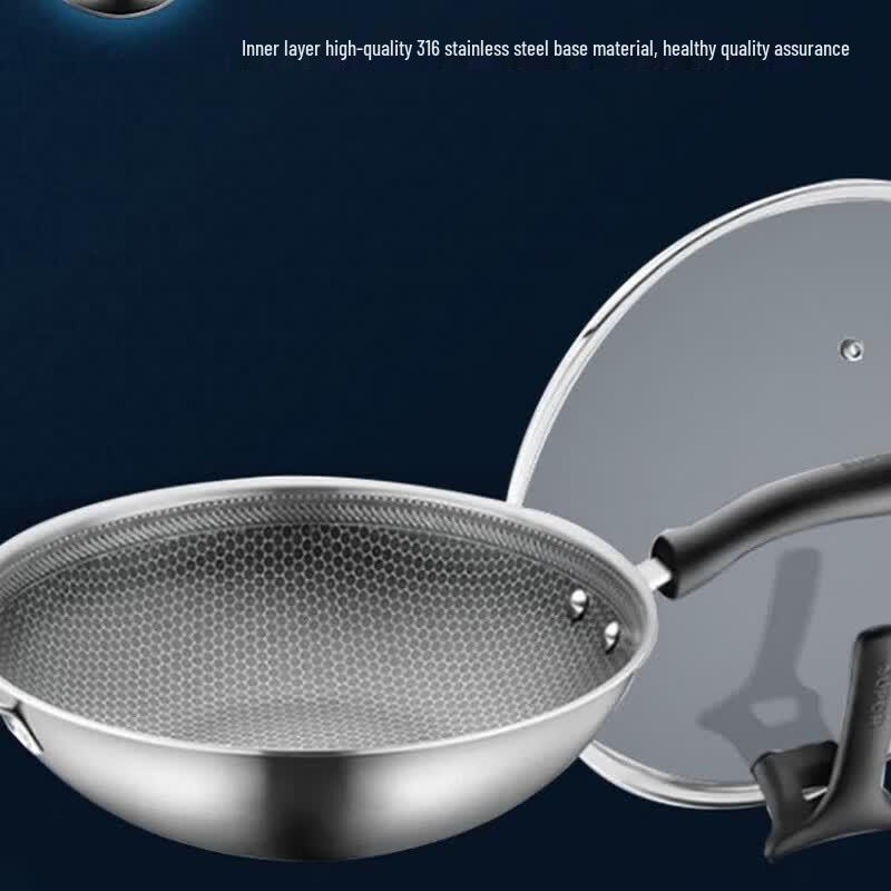 SUPOR 32cm Diamond Honeycomb Non-stick Wok