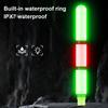 1 Set LED Lighted Fishing Float High Visibility Waterproof Long Casting Light-up Buoy Bobber Float Saltwater Freshwater Carp Fishing Accessories