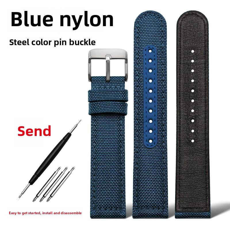 

20mm 21mm 22mm For Seiko SRPC31J1 SRPC63J1 Citizen Hamilton Watchband Sports nylon canvas watch strap Khaki green men Bracelet 21mm