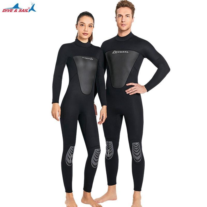 3mm Neoprene Wetsuit Men Women Full Body Long Sleeve Surfing Diving Snorkeling Winter Swimming Thermal Protection