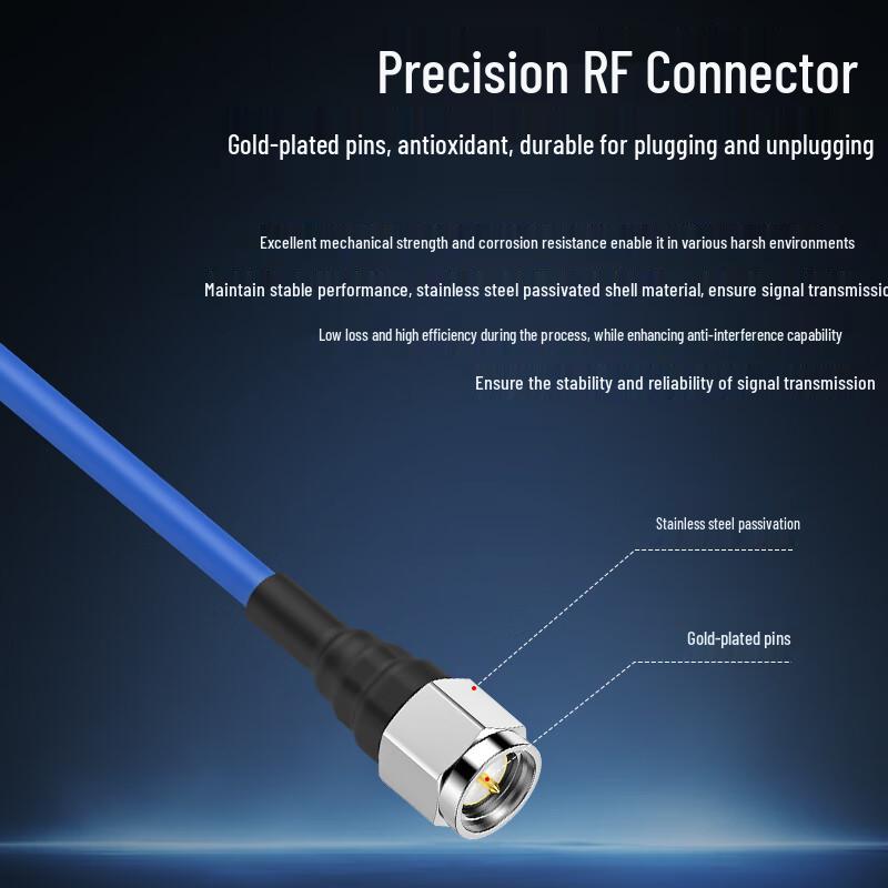 BoYang 141 Semi-Flexible High-Frequency RF Coaxial Jumper Cable