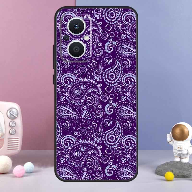 Paisley Pattern Funda For OPPO Reno 12 F 11F 13F 14F 10 11 13 14 Pro 7 8 Lite OPPO Find X9 X6 X5 X8 Pro Case
