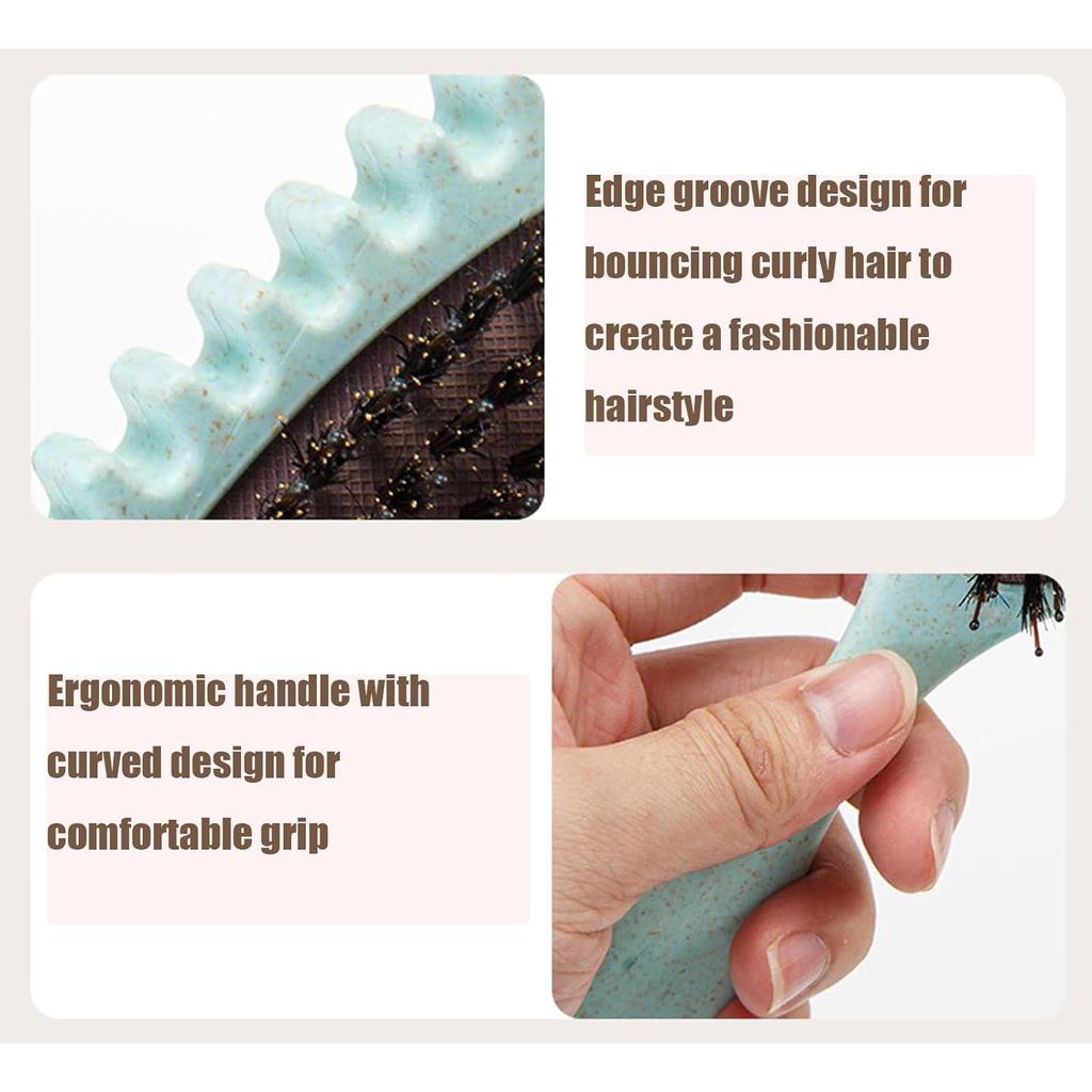 Bounce Curl Cream Defining Curls Brush Boar Define Styling Brush for Curly Hair, Shaping and Defining Curls for Women Girls