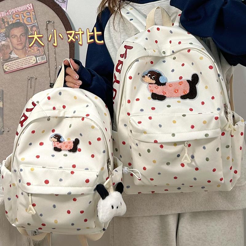 

Школьный рюкзак высокой ценности женский для ученицы средней школы, милый щенок, компьютерный рюкзак, рюкзак для путешествий для старшеклассницы small single pack