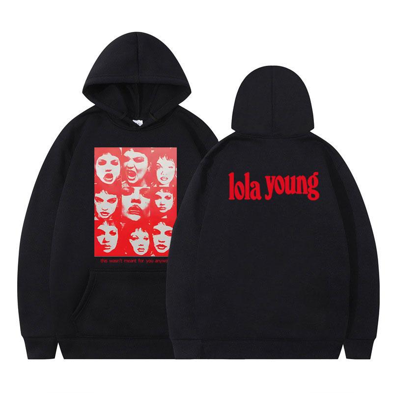 

LOLA YOUNG Aesthetic Trendy Print Hoodie Long-sleeved Thick Harajuku Pullover Autumn and Winter Men Women Casual Loose Hoodies 3XL