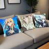 Violet Eternal Garden Animated Movie Pillow Case Fashion Square Pillowcase Bedroom Sofa Room Ins Decoration Leisure
