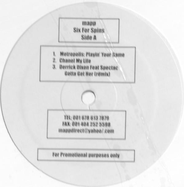 

12inch Record VARIOUS Six For Spins NWE001 MAPP US Rap HipHopRB Used
