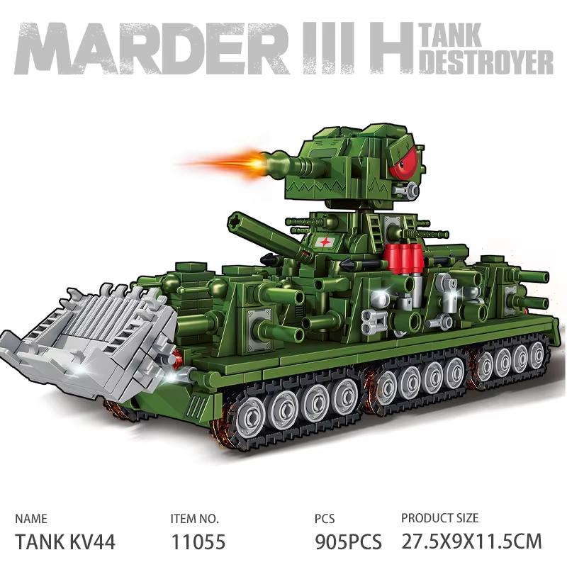 

Мир Танков Мультяшный Модель Строительный Блок Набор KV44 Карл Монстр Танк и Конечный Левиафан Военная Бронированная Машина Война Кирпич