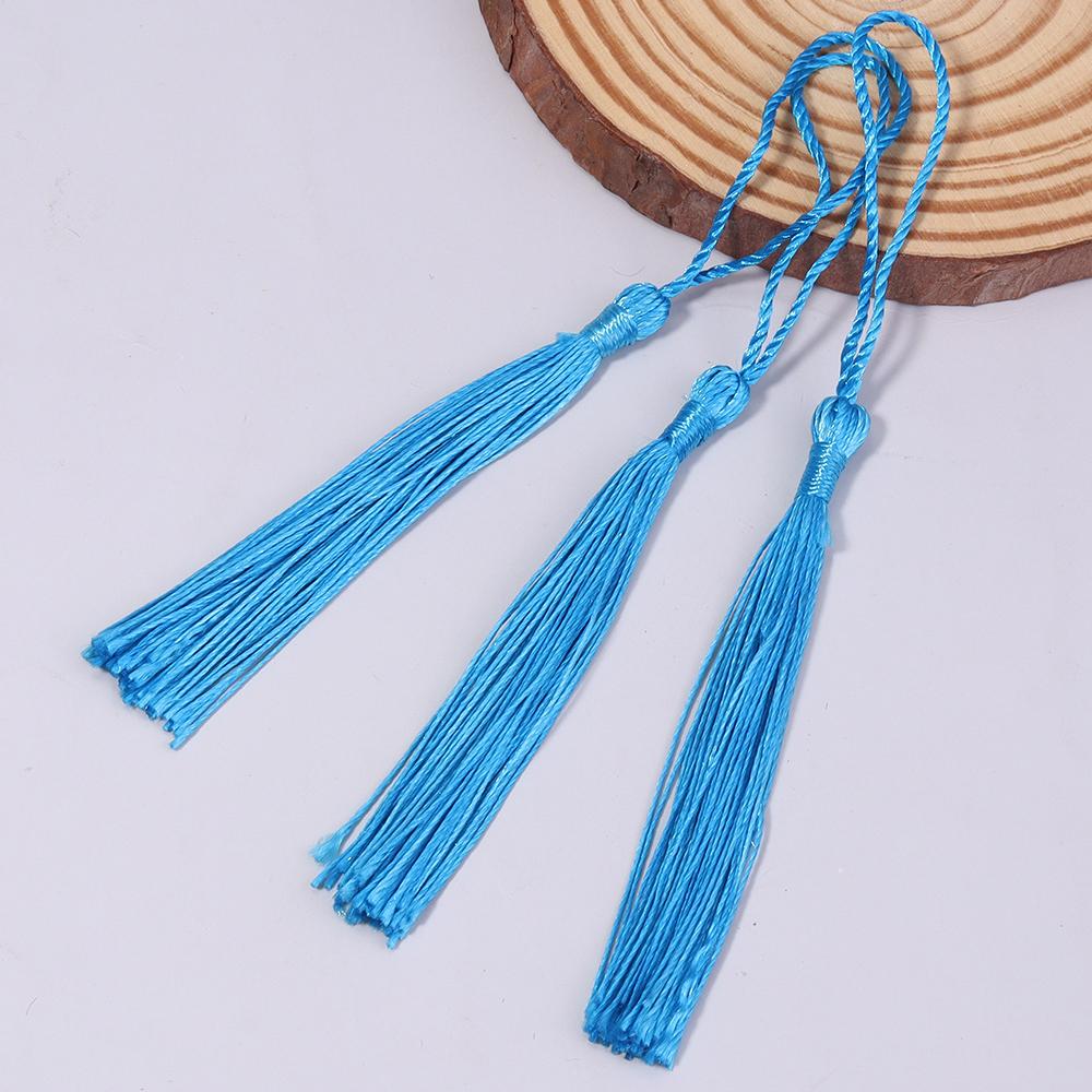 30-100pcs/lot Colorful Polyester Silk Tassel Fringe Cotton Tassels Trim For Sewing Curtains Accessories DIY Bookmark Decoration