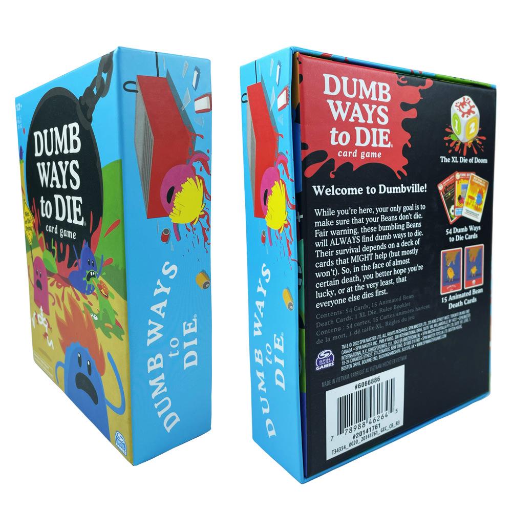 All English Dumb Ways To Die Plush Card Game - New Party Tabletop Game Available