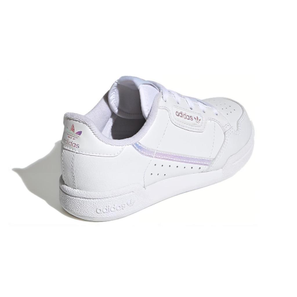 adidas Originals Continental 80 Bequem Abriebfest Niedrig geschnitten Kinder Skateschuhe Weiß FU6668