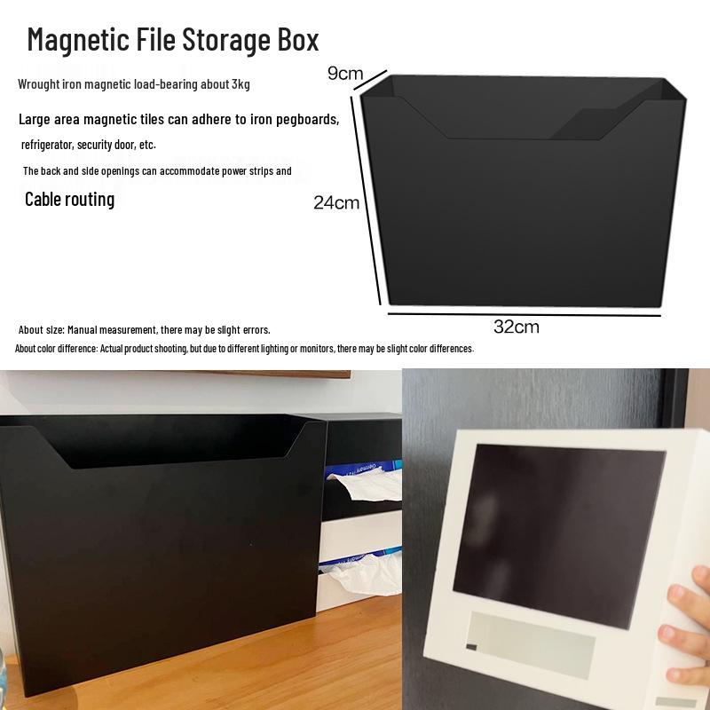 Muji-Style Magnetic Storage Rack & Accessories for Whiteboards, Doors & Refrigerators