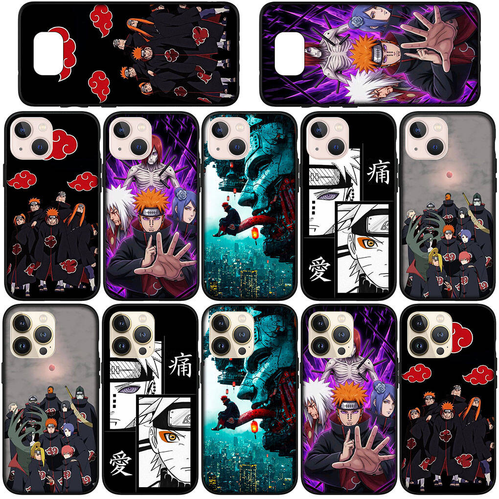 Case for iPhone 17 15 16 Plus Xiaomi Poco X7 X6 F8 F7 M8 C85 C75 C71 Redmi Note 14 12 11 13 Pro Max A4 14C 13C 15C Pain Poster Anime Akatsuki Narutos