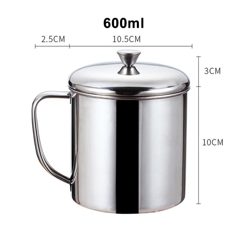 With Handle Stainless steel Cup 1pc Water Coffee Tea Camping Drinking Mug