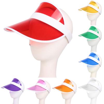 Fashion Summer Outdoor Sports Sun Protection Cap Unisex Clear Plastic Visor Hat