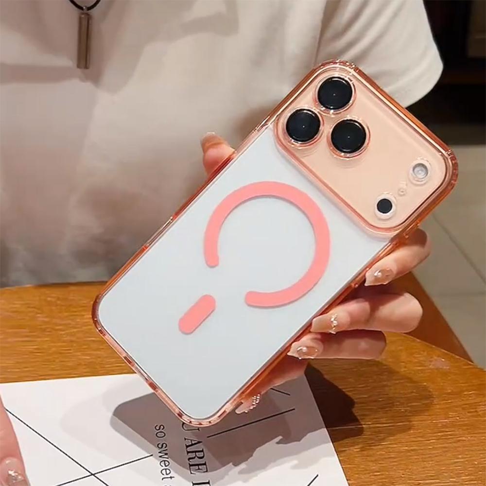 Clear Magnetic For Magsafe Hybrid Hard Case For iPhone 17 Air 16 15 14 13 12 11 Pro Plus Max Acrylic Transparent Bumper Cover
