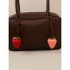 New Creative Simulation Big Strawberry Bag Pendant Personalized Three-dimensional Resin Cute Keychain Bag Accessories Pendant