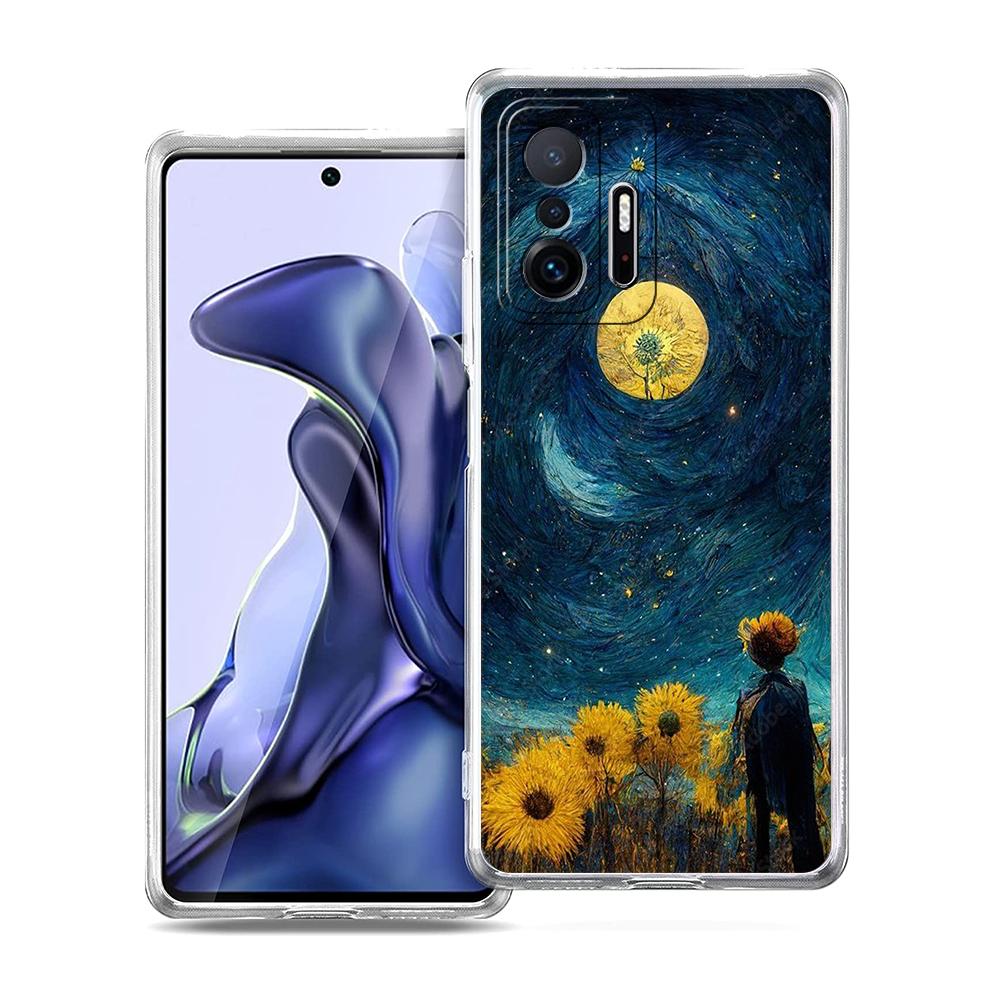 Aesthetic Sunflower Phone Case For Xiaomi 14 13 12 Lite Mi 11 Ultra 11X 13T 12T 11T For Poco X5 X4 X3 NFC F5 F4 M4 Pro 5G Cover