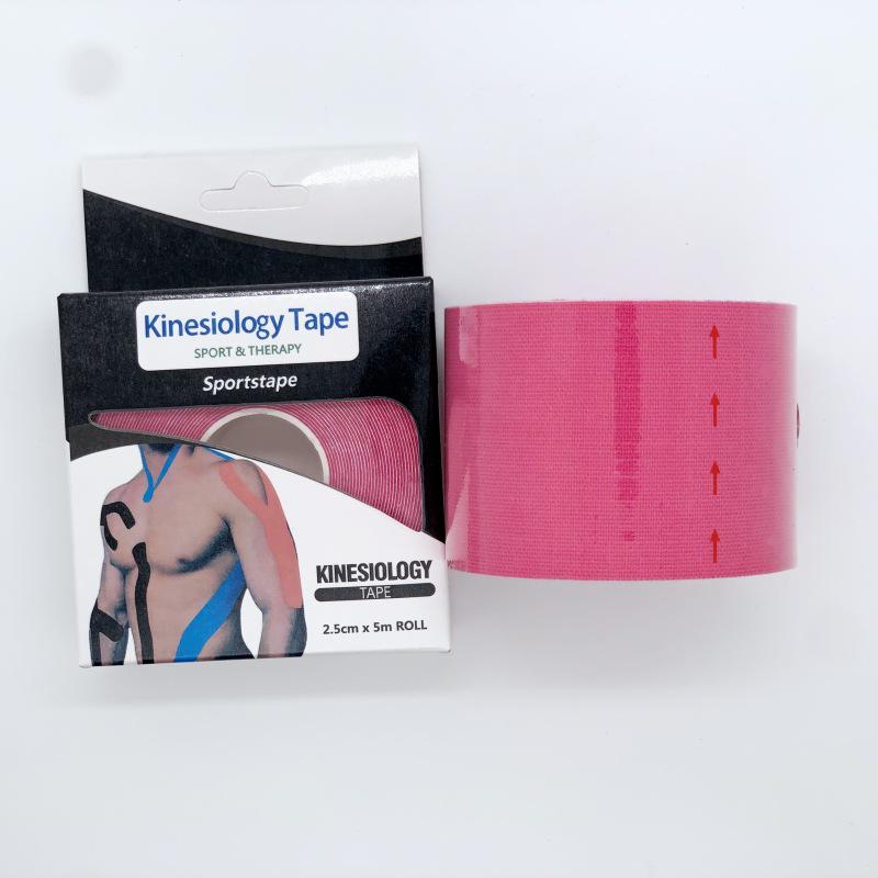 Pre-cut Elastic Muscle & Kinesiology Tape for Lifting, Sports, and Fitness - Includes Knee Pads for Basketball