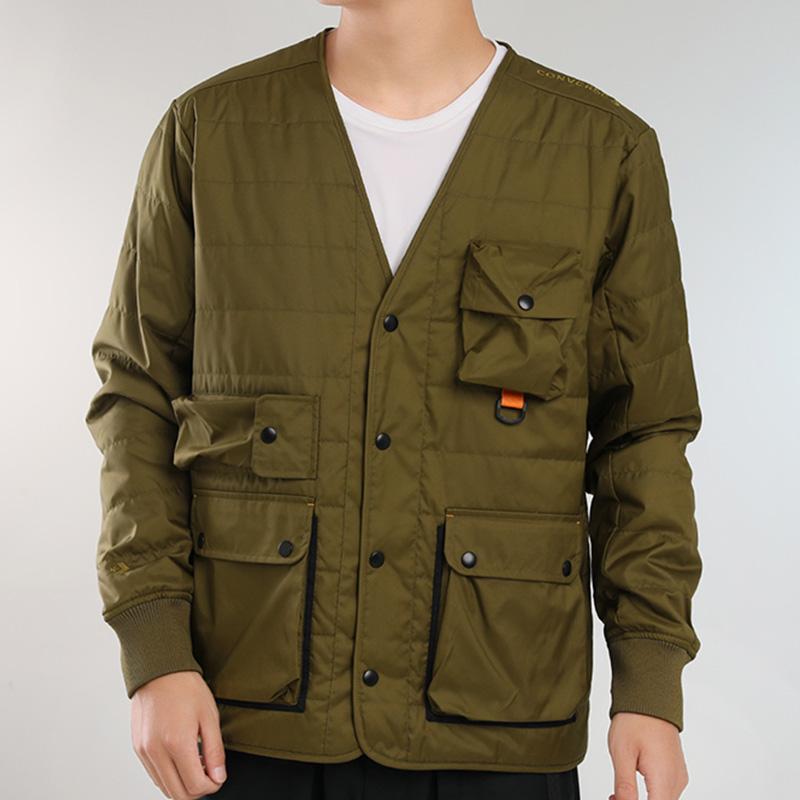 Converse Parka Coats Men's Green Collarless Moderate 10019990-A02