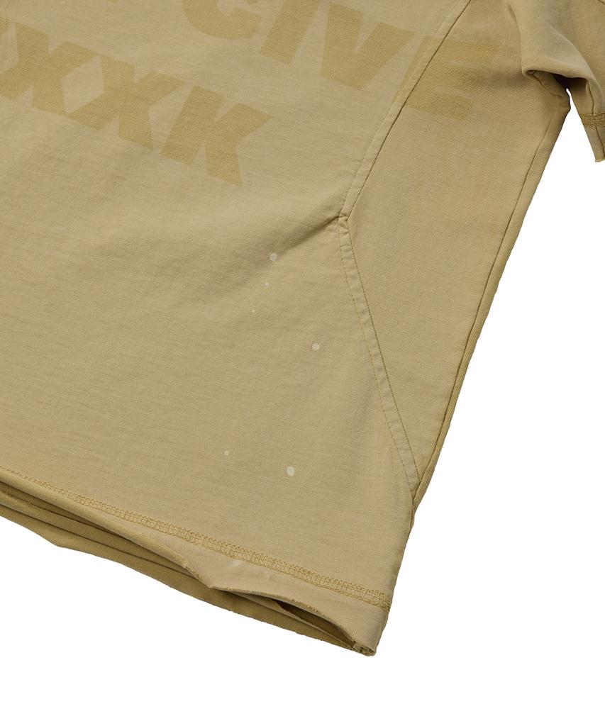 Deoopisyeollepyuji Laser Etched T-Shirt Beige